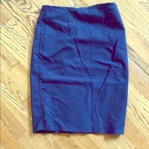 Willi Smith Navy Pencil Skirt